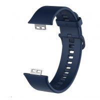 eses Curea din silicon pentru Huawei Watch Fit și Huawei Watch Fit New - Albastru închis