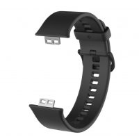 Curea din silicon eses pentru Huawei Watch Fit și Huawei Watch Fit New - Negru