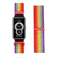 Curea din nailon eses pentru Huawei și Honor Band 6 - Curcubeu