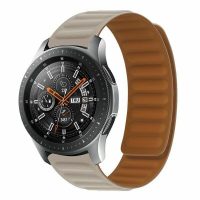Brățară magnetică din silicon - Bej, 20 mm