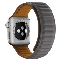 Brățară din silicon magnetic pentru Apple Watch - Gri 38mm, 40mm, 41mm