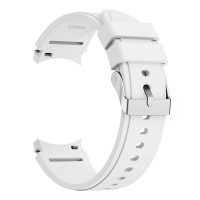 Curea din silicon eses pentru Samsung Galaxy Watch 4, 5, 6, 7 - Alb, 20 mm