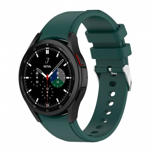 Foto - Curea din silicon eses pentru Samsung Galaxy Watch 4, 5, 6, 7 - Verde, 20 mm