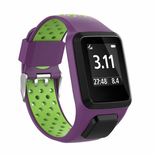 Foto - Curea din silicon eses pentru TomTom - Violet verde