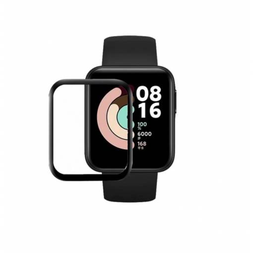 Foto - Folie de protecție cu margine neagră pentru Xiaomi Redmi Watch 2