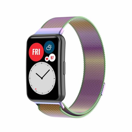 Foto - eses Milanese Loop pentru Huawei Watch Fit și Huawei Watch Fit Nou - Culoare cu model
