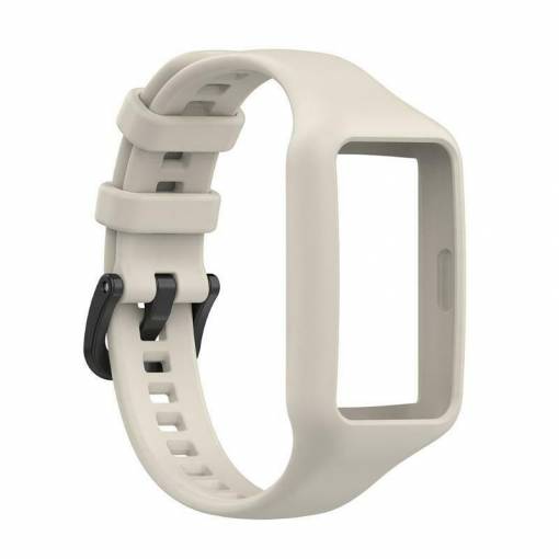 Foto - Curea din silicon eses pentru Huawei Band 6 - Bej