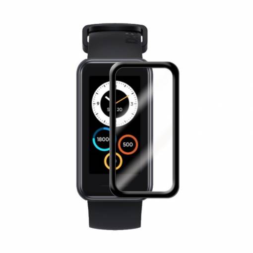 Foto - Folie de protecție cu margine neagră pentru Realme Band 2