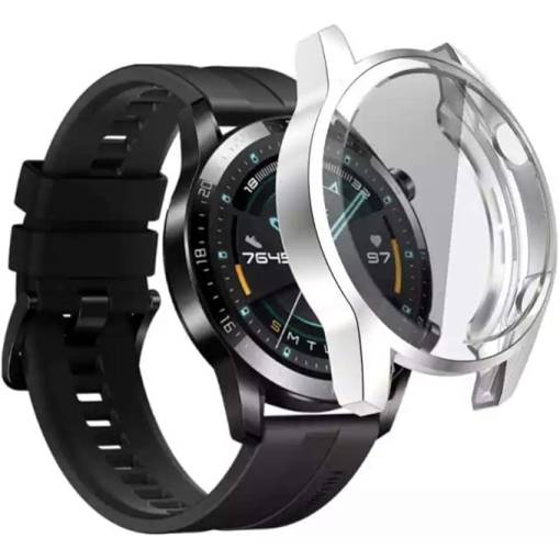 Foto - Husă de protecție pentru Huawei Watch GT 2 - Argintie, 46 mm