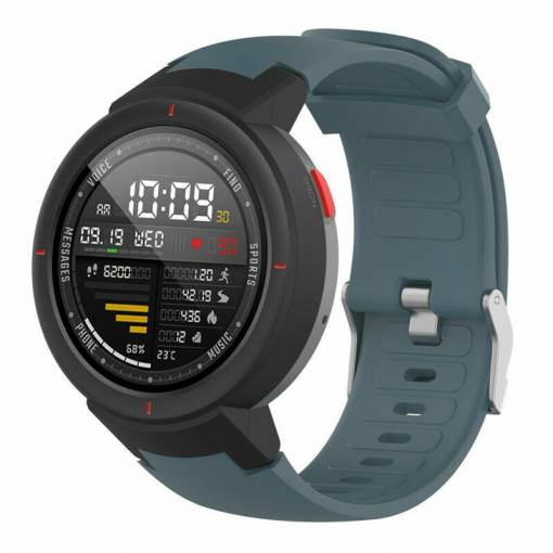 Foto - Brățară din silicon eses pentru Xiaomi Amazfit Verge - Albastru gri