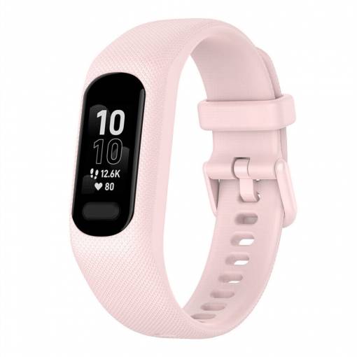 Foto - Brățară din silicon pentru Garmin Vivosmart 5 - Bej/Roz