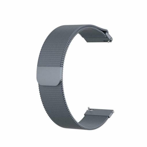 Foto - Curea Milanese cu eliberare rapidă pentru Garmin - Gri, 20 mm