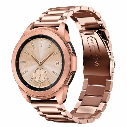 Foto - Curea metalică cu eliberare rapidă eses pentru Garmin - Auriu roz, 20 mm