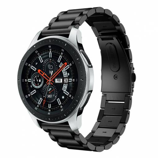 Foto - eses Kovový řemínek rychloupínací pro Garmin - černý, 22 mm