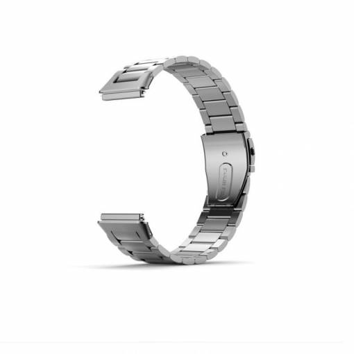 Foto - Curea metalică eses pentru Huawei Band 7 - Argintie