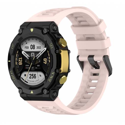 Foto - Curea din silicon eses pentru Xiaomi Amazfit T-Rex 2 - Roz