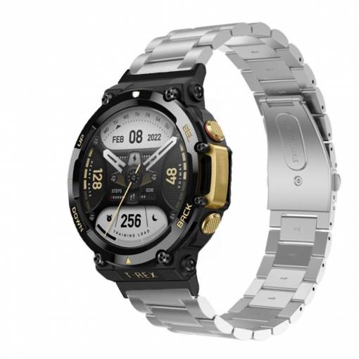 Foto - eses Brățară metalică pentru Xiaomi Amazfit T-Rex 2 - Argintie