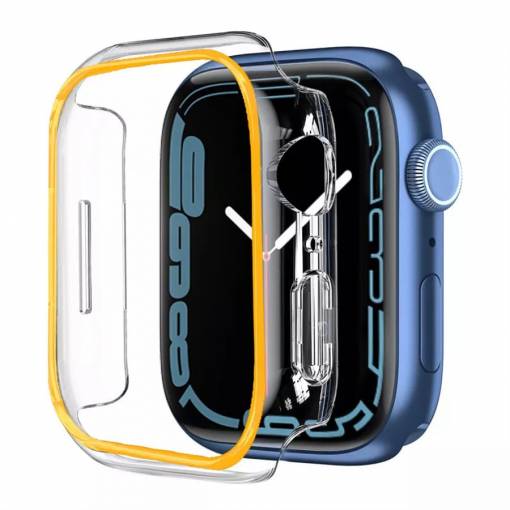 Foto - Ramă de protecție pentru Apple Watch - Portocaliu strălucitor, 45 mm