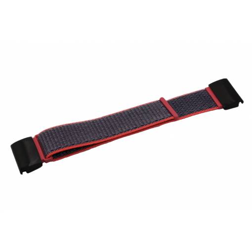 Foto - Curea din nailon eses pentru Garmin - Gri roz, neagră QuickFit 26 mm