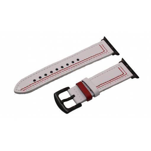 Albă cu model roșu 42mm, 44mm, 45mm, 49mm