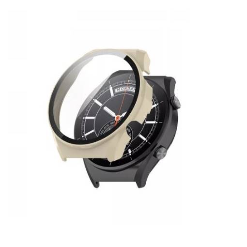 Foto - Husă de protecție pentru Xiaomi Watch S1 - Bej