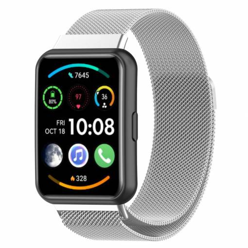 Foto - Bucla milaneză eses pentru Huawei Watch Fit 2 - Argintiu