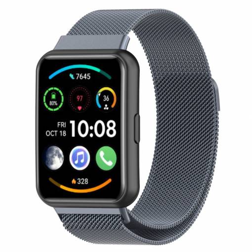 Foto - Bucla Milanese Eses pentru Huawei Watch Fit 2 - Gri
