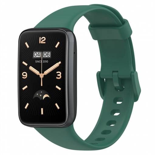 Foto - Curea din silicon eses pentru Xiaomi Smart Band 7 Pro - Verde închis
