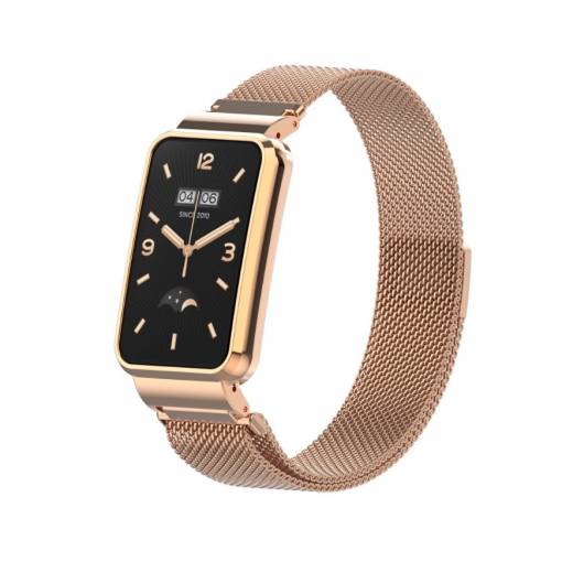 Foto - Brățara Milanese pentru Xiaomi Smart Band 7 Pro - Roz aurie