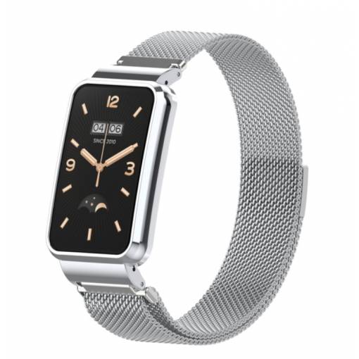 Foto - Brățara Milanese pentru Xiaomi Smart Band 7 Pro - Argintie
