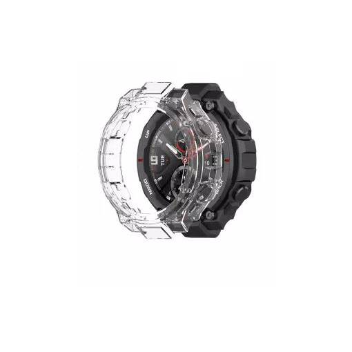Foto - Ramă din silicon pentru Amazfit T-Rex și Amazfit T-Rex Pro - Transparentă