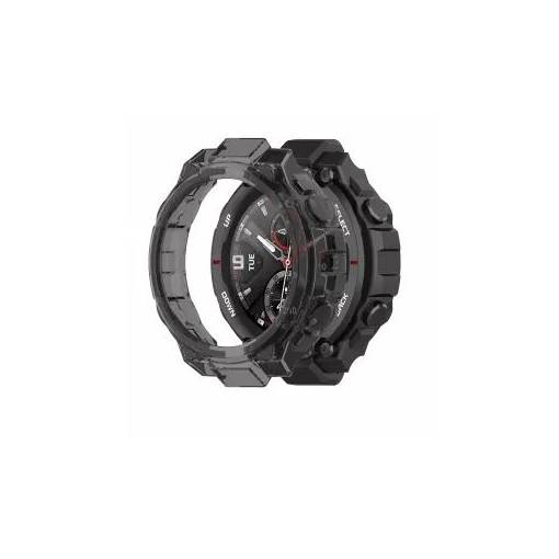 Foto - Ramă din silicon pentru Amazfit T-Rex și Amazfit T-Rex Pro - Neagră