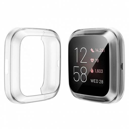 Foto - Husă din silicon pentru Fitbit Versa Lite - Transparentă