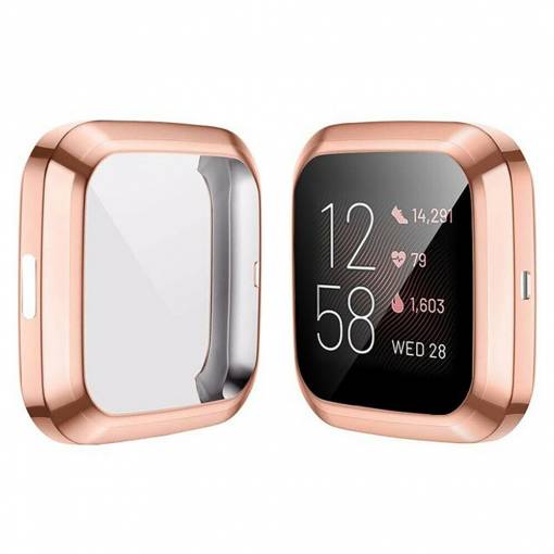Foto - Husă din silicon pentru Fitbit Versa Lite - Auriu roz