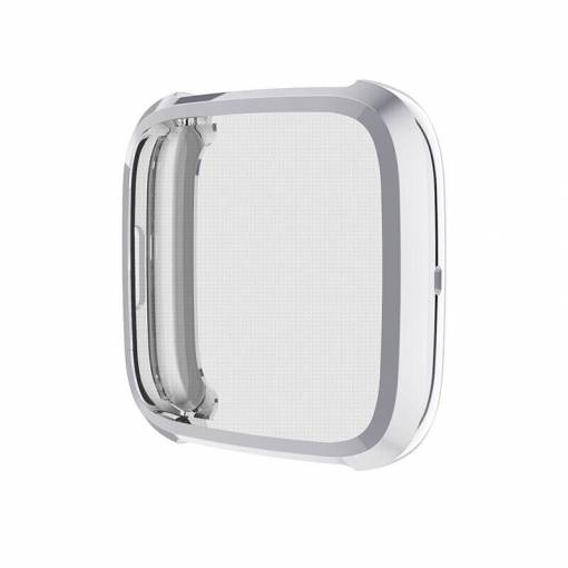 Foto - Husă din silicon pentru Fitbit Versa 4 - Argintie