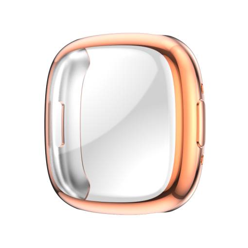 Foto - Husă din silicon pentru Fitbit Versa 4 - Roze Aurie
