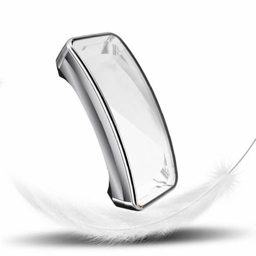 Foto - Husă din silicon pentru Fitbit Inspire și Inspire HR - Argintie
