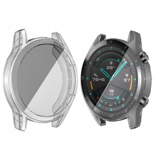 Foto - Husă din silicon pentru Huawei Watch GT2 46 mm - Transparent