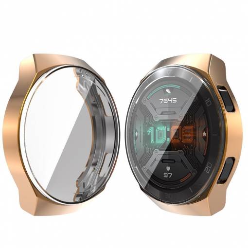 Foto - Husă din silicon pentru Huawei Watch GT 2e - Roze Aurie