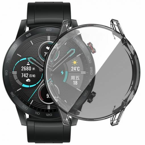 Foto - Cască din silicon pentru Honor Watch Magic 2 46 mm - Transparentă