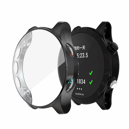 Foto - Husă din silicon pentru Garmin Forerunner 935, 945 - Neagră