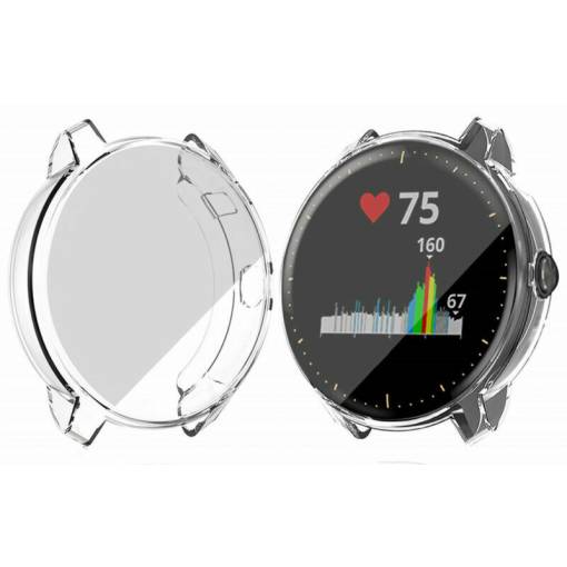 Foto - Husă siliconică pentru Garmin Vivoactive 3 Music - Transparentă