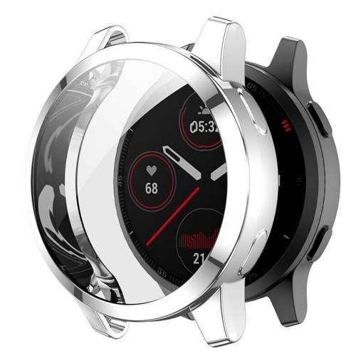 Foto - Husă din silicon pentru Garmin Vivoactive 4 - Argintie