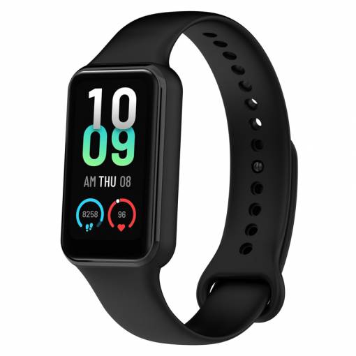 Foto - Curea din silicon eses pentru Amazfit Band 7 - Negru