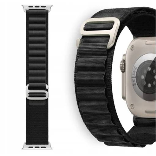 Foto - Curea de mână Alpine Traction pentru Apple Watch - Negru, 42mm, 44mm, 45mm, 49mm