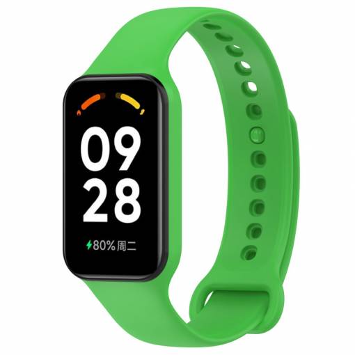 Foto - Curea din silicon eses pentru Redmi Smart Band 2 GL și Smart Band 8 Active - Verde deschis