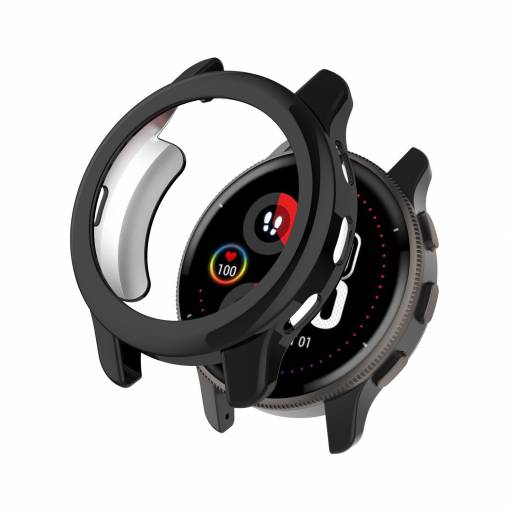 Foto - Ramă din silicon pentru Garmin Venu 2 Plus - Neagră