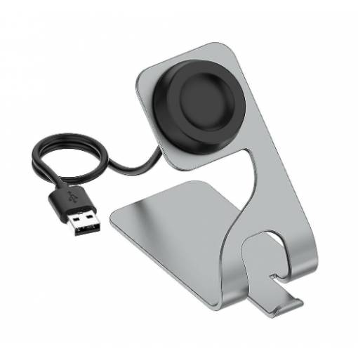 Foto - Stand de încărcare eses pentru Huawei Watch 3, 3 Pro, GT 2 Pro, GT Runner, GT 3 - Gri