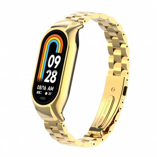 Foto - brățară metalică pentru Xiaomi Smart Band 8 - Auriu