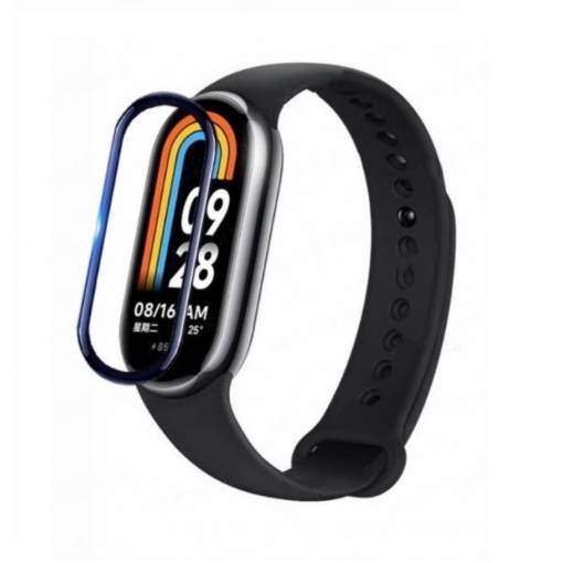 Foto - Folie de protecție cu margine neagră pentru Xiaomi Smart Band 8
